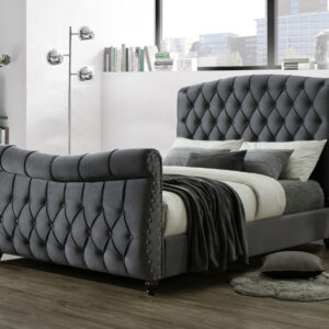 Lachelle Velvet Dark Grey